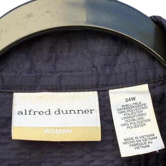 Alfred Dunner Blue and Green Patchwork Blazer 24W - Picture 4 of 4